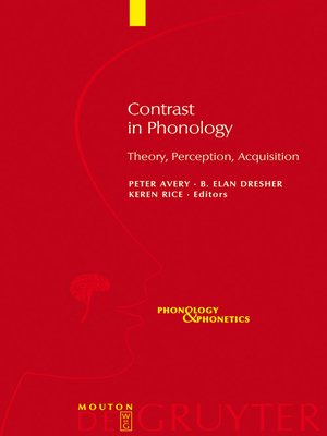 cover image of Contrast in Phonology